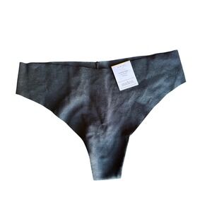 Auden Black Invisible Edge No Show Thong Panty M 8 10